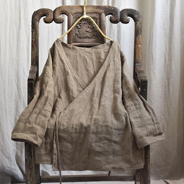 женщины shirt осень весна хлопок лен оригинал с длинным рукавом v шеи сплошной цвет vintage пальто свободные женщины топы yoyikamomo, White
женщины shirt осень весна хлопок лен оригинал с длинным рукавом v шеи сплошной цвет vintage пальто свободные женщины топы yoyikamomo, White