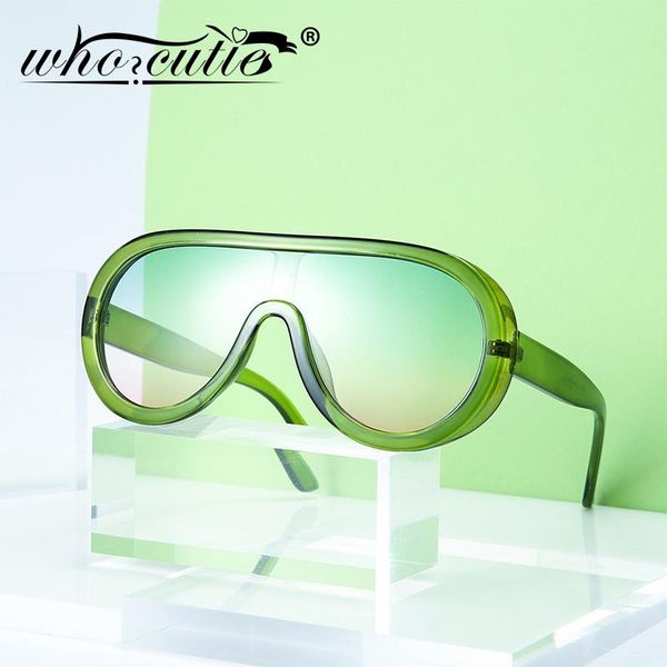 who cutie fashion oversized sunglasses women 2020 brand design vintage retro aviation gradient sun glasses shield goggles s043, White;black
who cutie fashion oversized sunglasses women 2020 brand design vintage retro aviation gradient sun glasses shield goggles s043, White;black