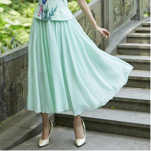 sheng coco chinese style skirts chiffon high waist spinning longuette vintage fairy skirt size black pink white skirt
sheng coco chinese style skirts chiffon high waist spinning longuette vintage fairy skirt size black pink white skirt