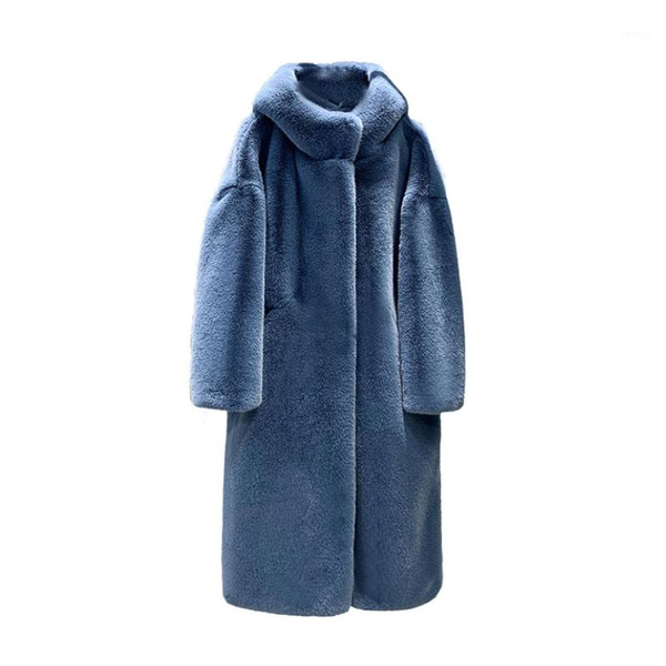 autumn and winter new female faux long coat women warm thickened loose plush hat woolen cloth coat girls outerwear1, Black
autumn and winter new female faux long coat women warm thickened loose plush hat woolen cloth coat girls outerwear1, Black
