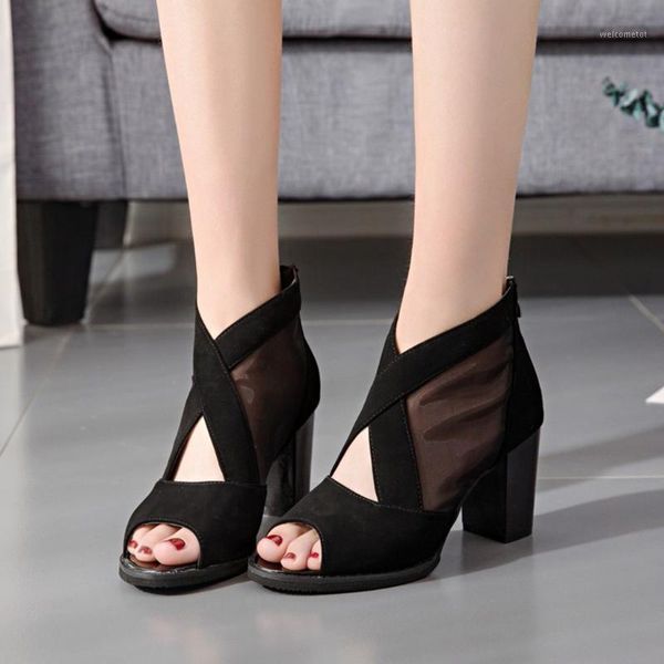 summer women's ladies fashion thick high heel zip peep toe sandals casual shoes concise fashion women sandals shoes#g401, Black
summer women's ladies fashion thick high heel zip peep toe sandals casual shoes concise fashion women sandals shoes#g401, Black