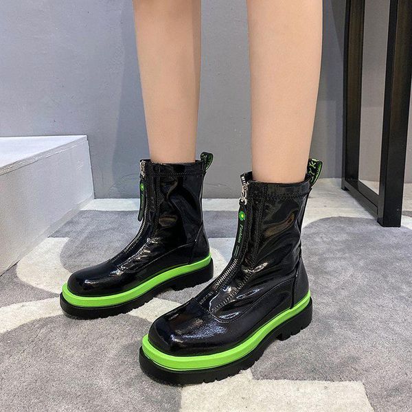 boots mid-теленок пинетки женщин кожа женская обувь круглый toe zipper низкие каблуки пинетки короткие резиновые сапоги водонепроницаемый bo, Black
boots mid-теленок пинетки женщин кожа женская обувь круглый toe zipper низкие каблуки пинетки короткие резиновые сапоги водонепроницаемый bo, Black