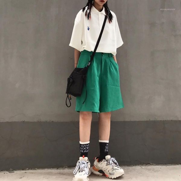 women's pants & capris 2021 harajuku women high waist knee length casual trousers summer ladies loose suit pantalon femme1, Black;white
women's pants & capris 2021 harajuku women high waist knee length casual trousers summer ladies loose suit pantalon femme1, Black;white
