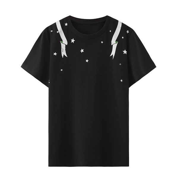 fashion men t shirt summer printing couple short sleeved men cotton short sleeved t shirt size s-2xl, White;black
