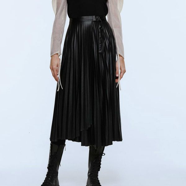 new female england bright black mid-long pleated skirts irregular autumn office designer lady pu leather skirt pr6q
new female england bright black mid-long pleated skirts irregular autumn office designer lady pu leather skirt pr6q