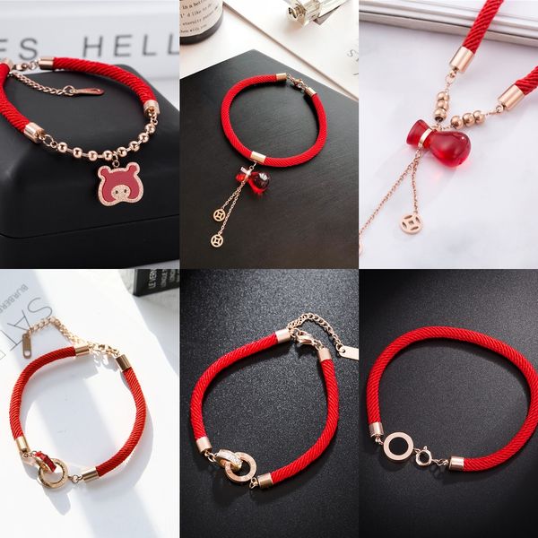 new gift red rope bracelet titanium steel copper coin gourd double ring lady's bracelet rose plated money bag birthday gift jagpj, Golden;silver
new gift red rope bracelet titanium steel copper coin gourd double ring lady's bracelet rose plated money bag birthday gift jagpj, Golden;silver