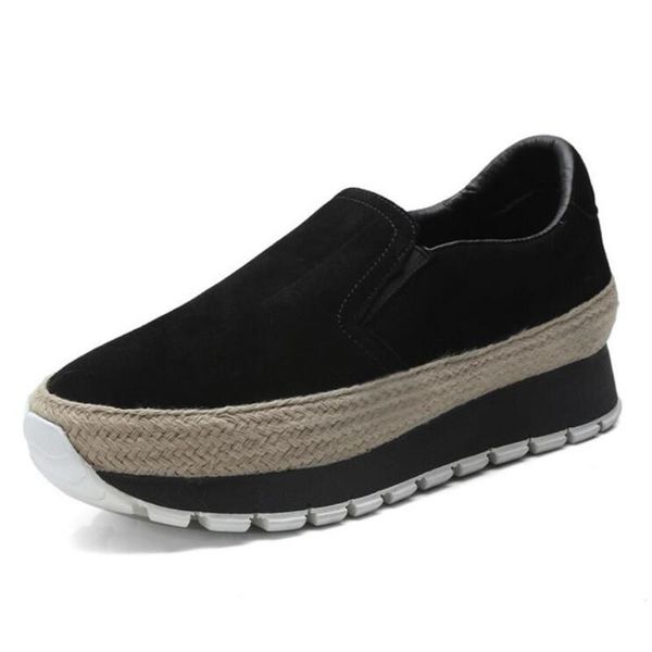 2021 spring new genuine leather shoes for women all-match thick-soled shoes straw woven platform custom loafers sneakers, Black
2021 spring new genuine leather shoes for women all-match thick-soled shoes straw woven platform custom loafers sneakers, Black