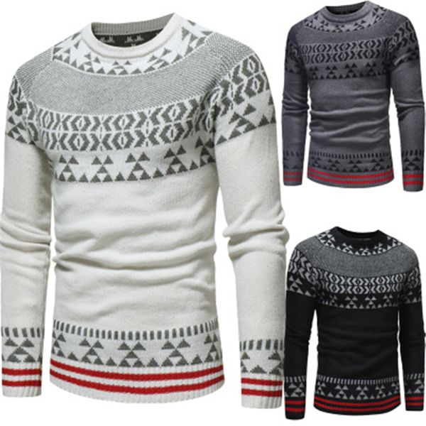 man jacquard knitting sweaters fashion ethnic style long sleeve round neck pullover sweater male spring slim casual bottoming top, White;black
man jacquard knitting sweaters fashion ethnic style long sleeve round neck pullover sweater male spring slim casual bottoming top, White;black