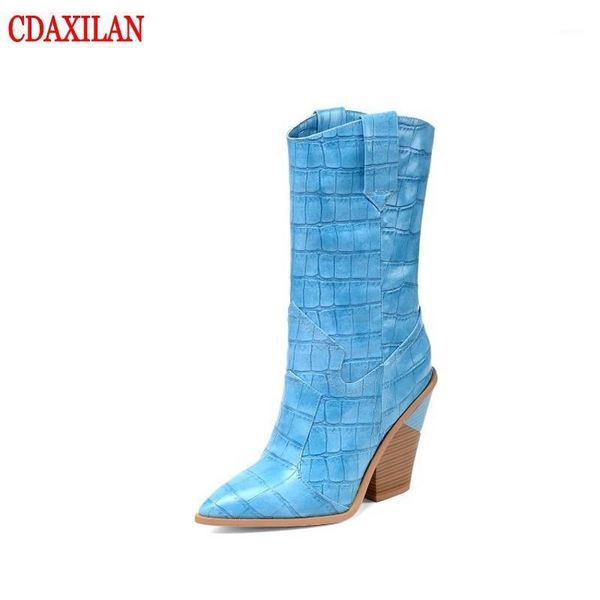 cdaxilan new to women's boots stone grain microfiber leather pointed toe mid-calf boots super·high heel wedges winter1, Black
cdaxilan new to women's boots stone grain microfiber leather pointed toe mid-calf boots super·high heel wedges winter1, Black