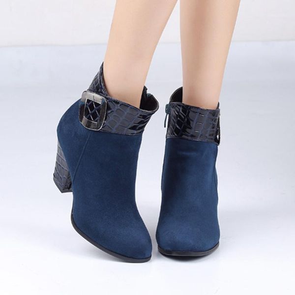boots winter women metal decoration fashion pointed thick with shallow mouth simple comfortable booties sy2931, Black
boots winter women metal decoration fashion pointed thick with shallow mouth simple comfortable booties sy2931, Black