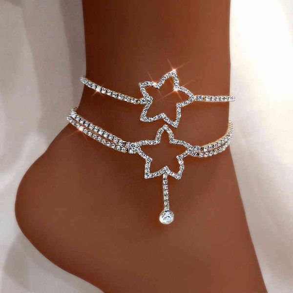 silver color hollow crystal star heart pendant anklets for women bling rhinestone summer beach tennis ankle chain foot jewellery, Red;blue
silver color hollow crystal star heart pendant anklets for women bling rhinestone summer beach tennis ankle chain foot jewellery, Red;blue