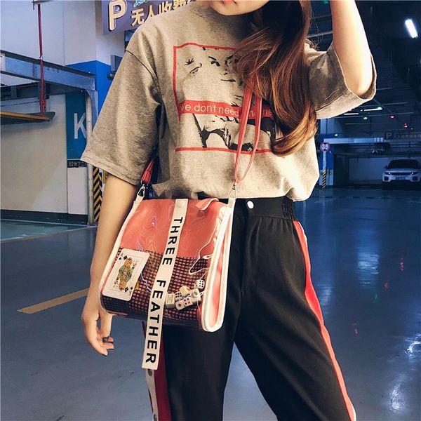 high street 2020 ulzzang patchwork letter canvas tassel transparent pu mini bags student hipster shoulder crossbody messenger
high street 2020 ulzzang patchwork letter canvas tassel transparent pu mini bags student hipster shoulder crossbody messenger
