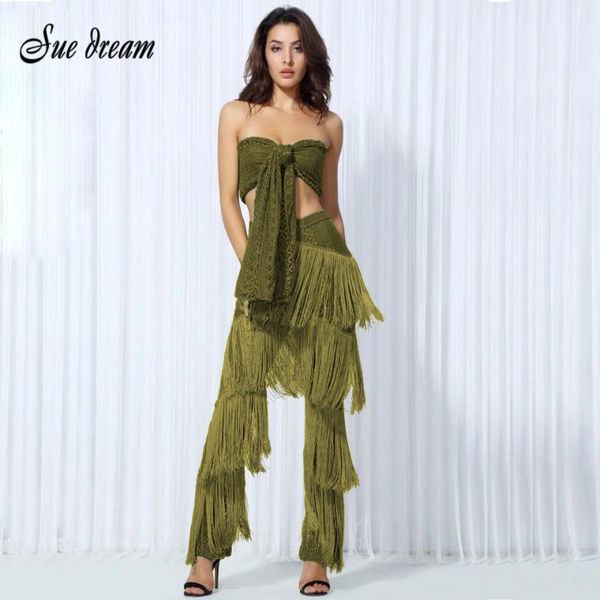 2020 summer new women sleeveless backless fashion bow hollow out tassel wide leg pants club black green apricot pants vestidos, Black;white
2020 summer new women sleeveless backless fashion bow hollow out tassel wide leg pants club black green apricot pants vestidos, Black;white