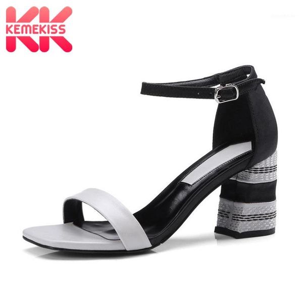 sandals kemekiss genuine leather women ankle buckle high heels shoes quality office daily footwear size 34-421, Black
sandals kemekiss genuine leather women ankle buckle high heels shoes quality office daily footwear size 34-421, Black
