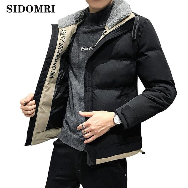 men's down & parkas men jacket lamb collar casual cotton-padded coats winter thick warm padded lapel fashion outwear, Black
men's down & parkas men jacket lamb collar casual cotton-padded coats winter thick warm padded lapel fashion outwear, Black