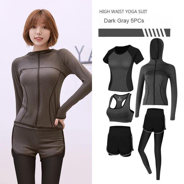 women's sportswear yoga set outdoor running sports clothing suit long sleeve crop high waist leggings sports suits, Gray
women's sportswear yoga set outdoor running sports clothing suit long sleeve crop high waist leggings sports suits, Gray