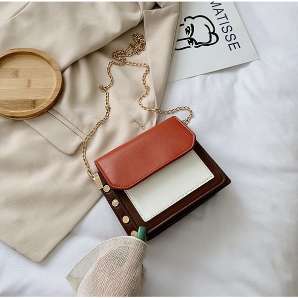 simple and fashionable women's 2020 net red same hand small square pu color contrast hand small square bag korean single shoulder messe
simple and fashionable women's 2020 net red same hand small square pu color contrast hand small square bag korean single shoulder messe
