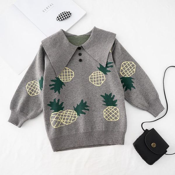 girls clothes autumn winter children's clothes cartoon pineapple print lapel baby long-sleeved sweater baby girl dress1, Red;yellow
girls clothes autumn winter children's clothes cartoon pineapple print lapel baby long-sleeved sweater baby girl dress1, Red;yellow