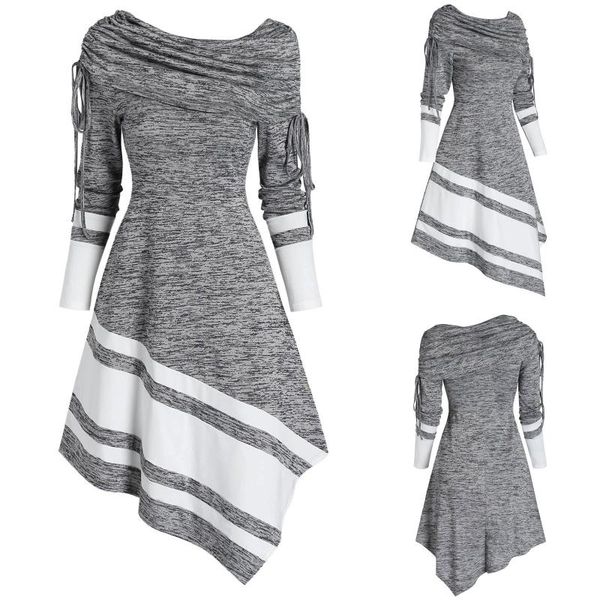 striped cinched cowl neck asymmetri long foldover collar tunic blouse sweater dress female sweater women 2021 sweaters, White;black
striped cinched cowl neck asymmetri long foldover collar tunic blouse sweater dress female sweater women 2021 sweaters, White;black