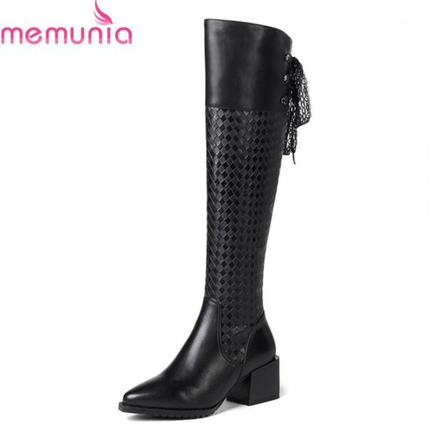 memunia 2020 winter genuine leather knee high boots fashion pointed toe high heels boots keep warm ladies shoes big size 34-421, Black
memunia 2020 winter genuine leather knee high boots fashion pointed toe high heels boots keep warm ladies shoes big size 34-421, Black