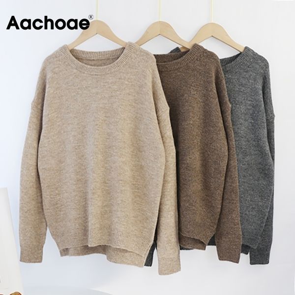aachoae o neck cashmere pullover sweater women batwing long sleeve loose soft wool sweaters knitted jumpers casual pullover y200910, White;black
aachoae o neck cashmere pullover sweater women batwing long sleeve loose soft wool sweaters knitted jumpers casual pullover y200910, White;black