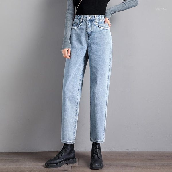 women's jeans 2021 boyfriend harem pants women trousers casual plus size loose fit vintage denim high waist full1, Blue
women's jeans 2021 boyfriend harem pants women trousers casual plus size loose fit vintage denim high waist full1, Blue