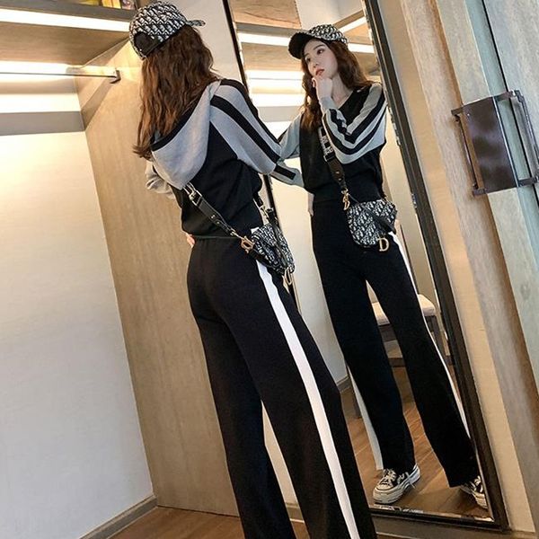 iuolb casual sports suit women's wide sweater elegant pants pants autumn new korean style hooded sweater women's loose casual wide, Gray
iuolb casual sports suit women's wide sweater elegant pants pants autumn new korean style hooded sweater women's loose casual wide, Gray