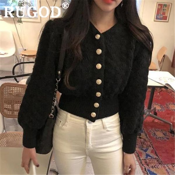 rugod new autumn snow warm sweater women's cardigan v neck slim high waist knit coat fashion femme elegant mujer invierno y200720, White;black
rugod new autumn snow warm sweater women's cardigan v neck slim high waist knit coat fashion femme elegant mujer invierno y200720, White;black