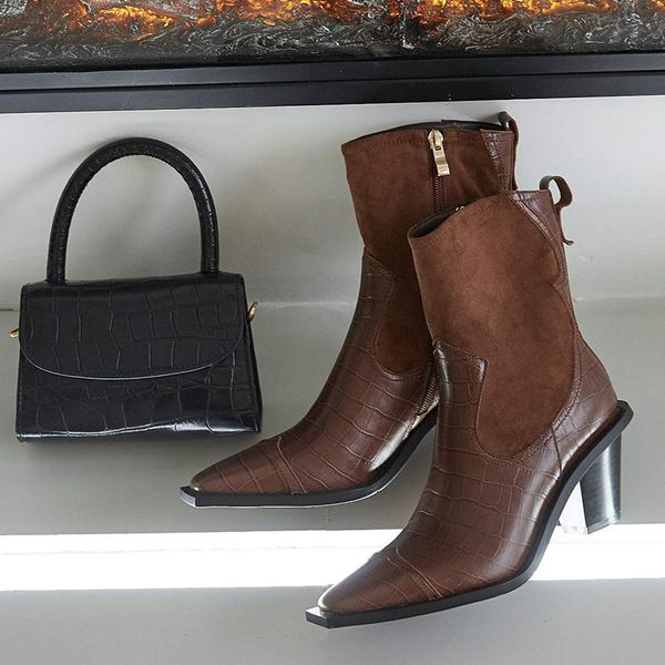 bottes femme 2020 новые зимние ботинки лодыжки ботинки кожи коровы год сбора винограда женщин молнии ручной панк лодыжки сапоги mujer, Black
bottes femme 2020 новые зимние ботинки лодыжки ботинки кожи коровы год сбора винограда женщин молнии ручной панк лодыжки сапоги mujer, Black
