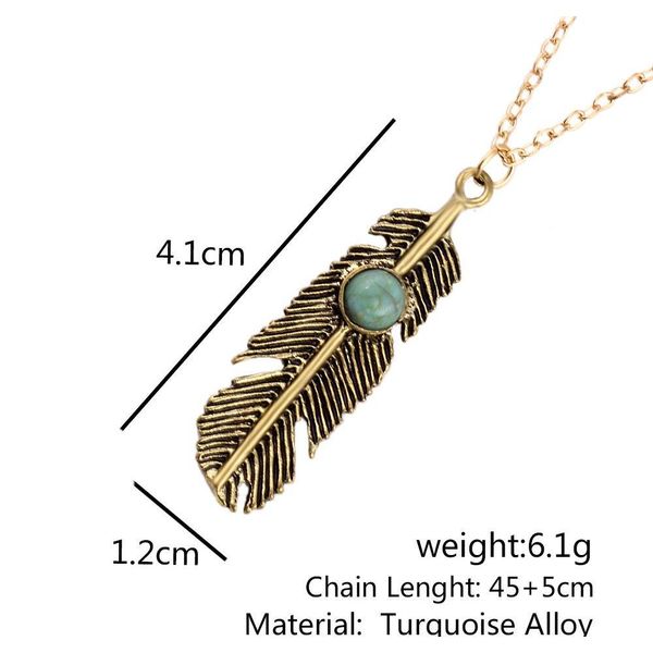 leaf necklace turquoise necklace natural stone necklace retro sweater chain manufacturers supply w sqcjwj dh_seller2010, Silver
leaf necklace turquoise necklace natural stone necklace retro sweater chain manufacturers supply w sqcjwj dh_seller2010, Silver