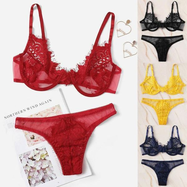 2pcs women lingerie set see-through lace babydoll unpadded bra high waist g-string thong underwear set1, Red;black
2pcs women lingerie set see-through lace babydoll unpadded bra high waist g-string thong underwear set1, Red;black