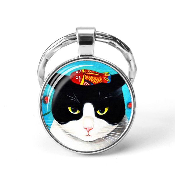 new design colorful cat cabochon glass key chains handmade colorful car keychain for animal lover art glass dome keyring, Slivery;golden
new design colorful cat cabochon glass key chains handmade colorful car keychain for animal lover art glass dome keyring, Slivery;golden