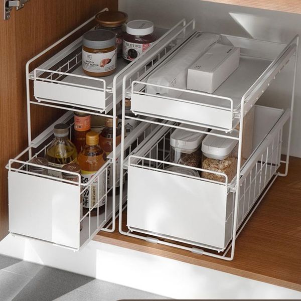 hooks & rails multi-layer multi-function kitchen sink storage rack floor-standing wrought iron separation organizer shelf
hooks & rails multi-layer multi-function kitchen sink storage rack floor-standing wrought iron separation organizer shelf