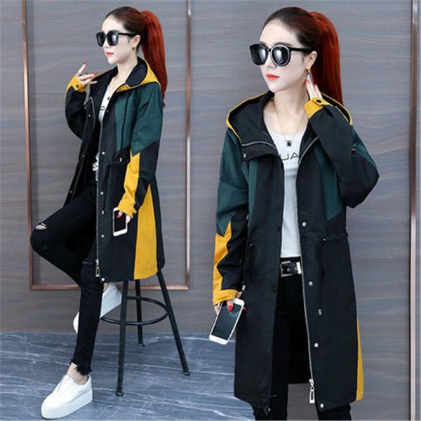 women's trench coats 2021 spring autumn long coat loose hooded windbreaker outerwear g57, Tan;black
women's trench coats 2021 spring autumn long coat loose hooded windbreaker outerwear g57, Tan;black