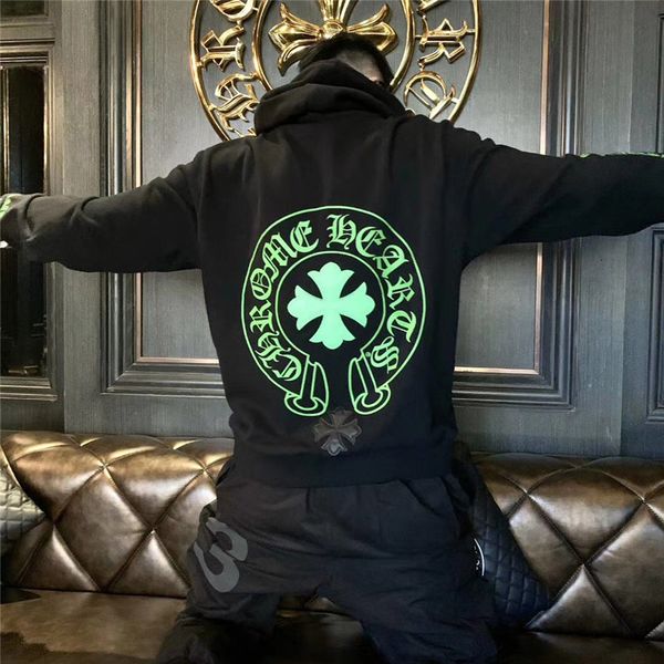 ins super fire fw fashion brand new ch crosin horseshoe cross printed hoodie men's and women's identical hoodie 3f7p, Black
ins super fire fw fashion brand new ch crosin horseshoe cross printed hoodie men's and women's identical hoodie 3f7p, Black