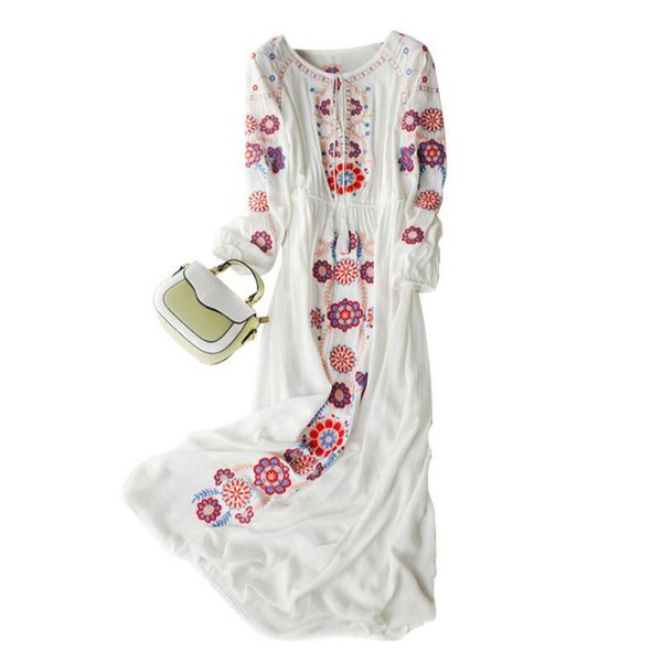 casual dresses bogeda elegant summer cotton linen dress women home holiday embroidery white long sleeves loose lady wear, Black;gray
casual dresses bogeda elegant summer cotton linen dress women home holiday embroidery white long sleeves loose lady wear, Black;gray