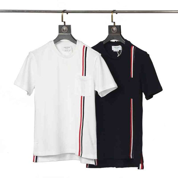 hip hop thom brun new tb spring and summer korean casual t-shirt red, white blue ribbon stripe short sleeve designer browne, White;black
hip hop thom brun new tb spring and summer korean casual t-shirt red, white blue ribbon stripe short sleeve designer browne, White;black