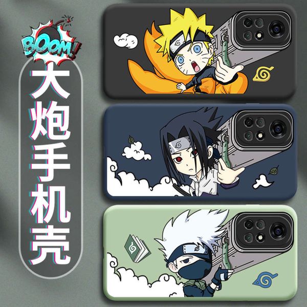 sehuawei creative cannon nova8 thin silica gel naruto mobile phone case lens all inclusive cartoon funny fashion antivgt