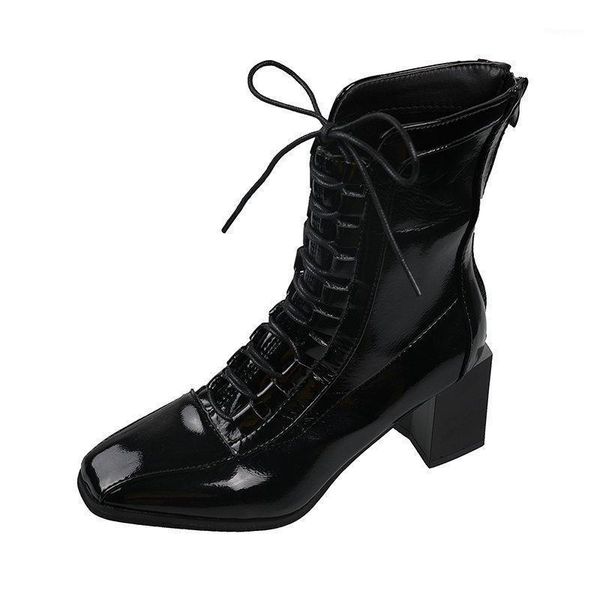 winter warm booties femmes chaussures genuine leather mid-calf boots botas mujer non-slip casual square high heels women shoes1, Black
winter warm booties femmes chaussures genuine leather mid-calf boots botas mujer non-slip casual square high heels women shoes1, Black