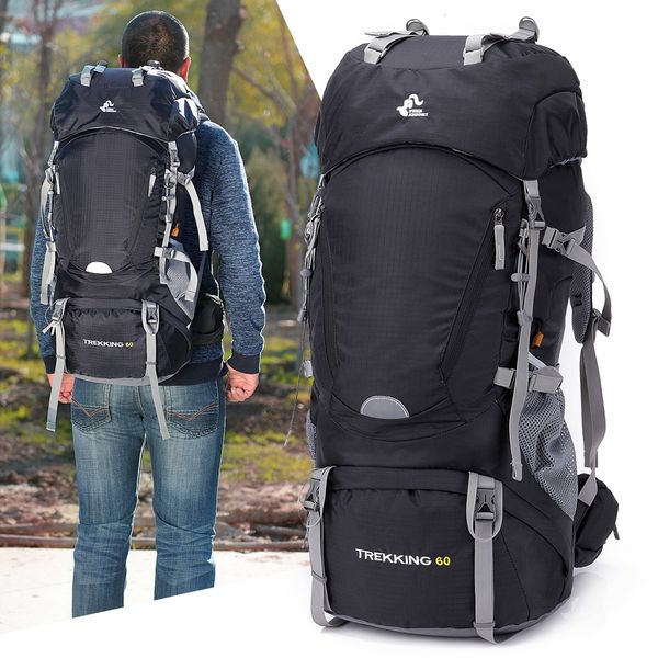 60l frame hiking backpack camping waterproof trekking bag outdoor travel backpack female/male mountain rucksack with rain cover c1008
60l frame hiking backpack camping waterproof trekking bag outdoor travel backpack female/male mountain rucksack with rain cover c1008