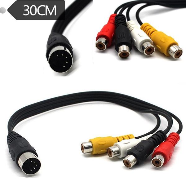 computer cables & connectors 5 pin male din plug to 4 x rca female plugs audio cable 0.3m
computer cables & connectors 5 pin male din plug to 4 x rca female plugs audio cable 0.3m