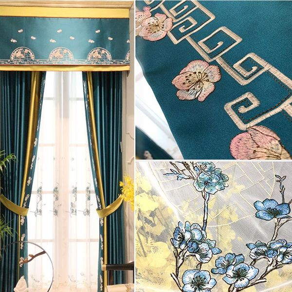 new chinese classical chinese light luxury silk stitching embroidered curtain customized products curtains for living room
new chinese classical chinese light luxury silk stitching embroidered curtain customized products curtains for living room