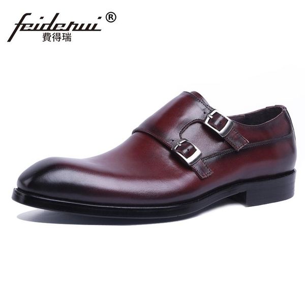 dress shoes 2021 arrival genuine leather man monk straps formal elegant round toe handmade men's banquet footwear js116, Black
dress shoes 2021 arrival genuine leather man monk straps formal elegant round toe handmade men's banquet footwear js116, Black