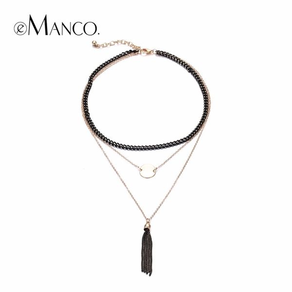 emanco metal chain tassel layered choker necklaces for women trendy pendants necklace gothic choker jewelry y200323, Silver
emanco metal chain tassel layered choker necklaces for women trendy pendants necklace gothic choker jewelry y200323, Silver