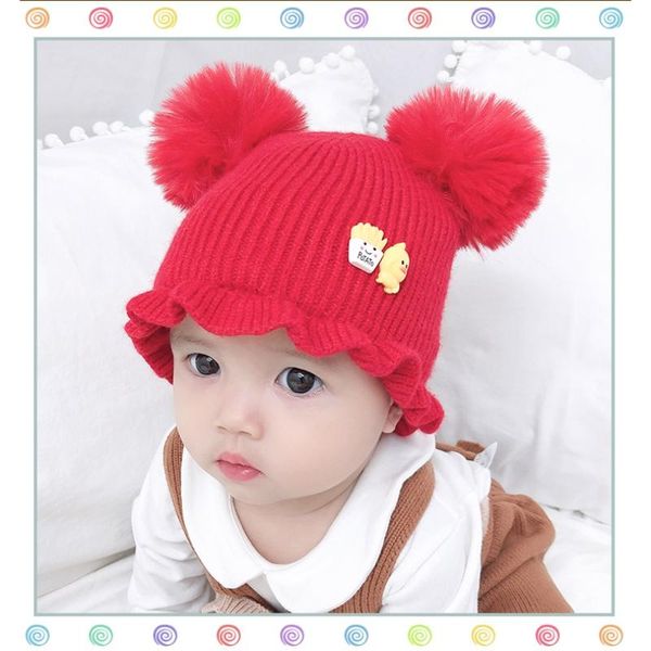 зима девочки hat малыш дети теплый двойной fur ball вязания knit hat младенец beanie детей, Yellow
зима девочки hat малыш дети теплый двойной fur ball вязания knit hat младенец beanie детей, Yellow