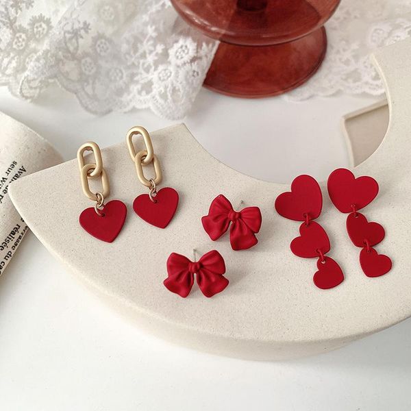 korean dangle drop earrings kawaii metal red 5 styles women wholesale sweet summer heart bow knot tie fashion jewelry, Silver
korean dangle drop earrings kawaii metal red 5 styles women wholesale sweet summer heart bow knot tie fashion jewelry, Silver