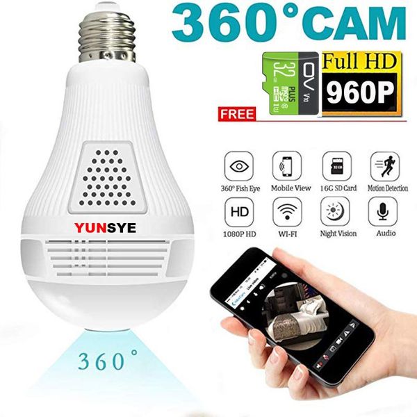 cameras yunsye 360 degree led light 1080p wireless panorama home security safe wifi cctv fisheye camera bulb ip audio intercom
cameras yunsye 360 degree led light 1080p wireless panorama home security safe wifi cctv fisheye camera bulb ip audio intercom