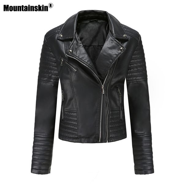 mountainskin autumn ladies new women motorcycle pu leather jacket casual slim fit zipper coat eu size mt013
mountainskin autumn ladies new women motorcycle pu leather jacket casual slim fit zipper coat eu size mt013