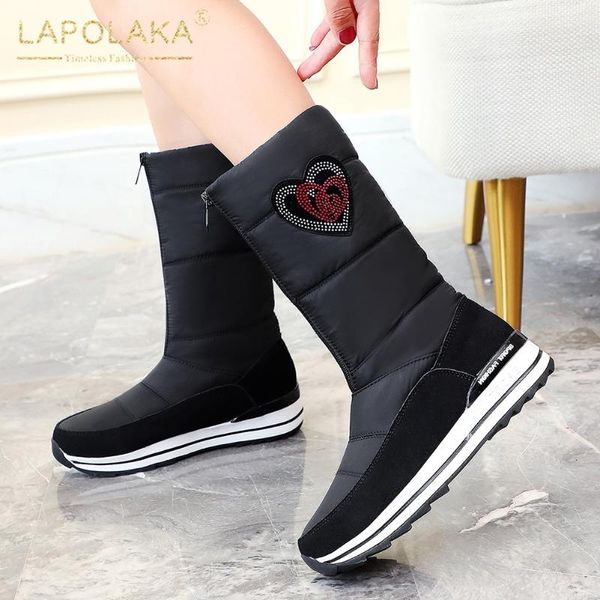 lapolaka 2020 new fashion christmas red boots women shoes waterproof brushed thick warm cotton comfy boots ladies, Black
lapolaka 2020 new fashion christmas red boots women shoes waterproof brushed thick warm cotton comfy boots ladies, Black