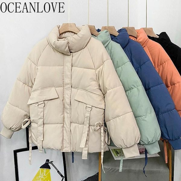 oceanlove s-2xl winter jacket women solid stand collar thick warm parkas pocket 2020 korean preppy style sweet padded coat 186231, Black
oceanlove s-2xl winter jacket women solid stand collar thick warm parkas pocket 2020 korean preppy style sweet padded coat 186231, Black